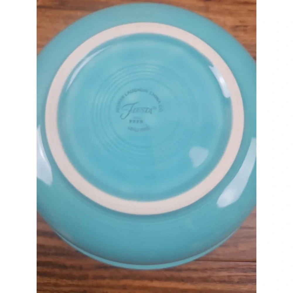 HLC Homer Laughlin Fiesta Large Turquoise 8.25